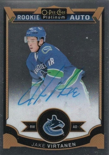 #176 Jake Virtanen - Vancouver Canucks - 2015-16 O-Pee-Chee Platinum Hockey