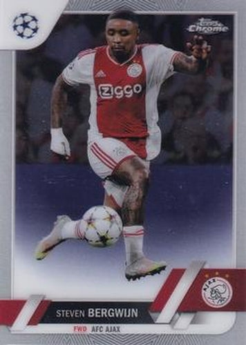 #176 Steven Bergwijn - Ajax - 2022-23 Topps Chrome UEFA Club Competitions Soccer