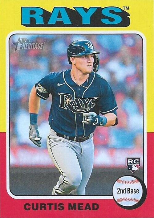 #176d Curtis Mead - Tampa Bay Rays - 2024 Topps Heritage Baseball