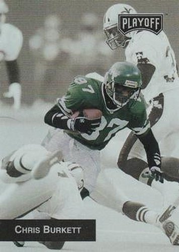 #177 Chris Burkett - New York Jets - 1993 Playoff Football