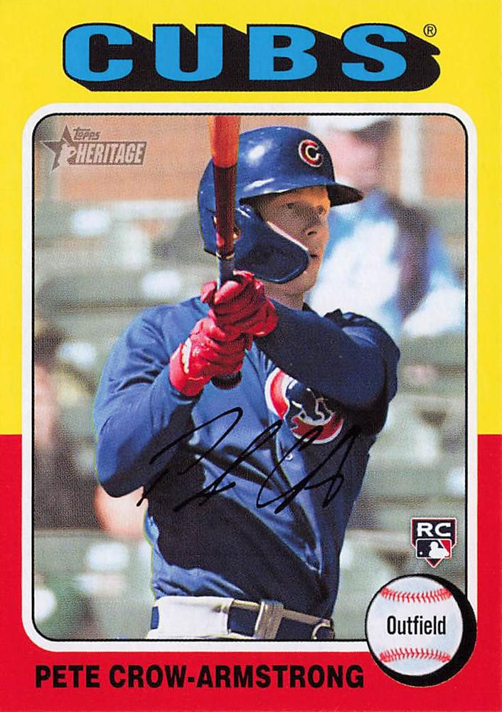 #177 Pete Crow-Armstrong - Chicago Cubs - 2024 Topps Heritage Baseball