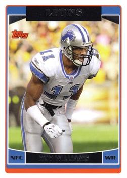 #177 Roy Williams - Detroit Lions - 2006 Topps Football
