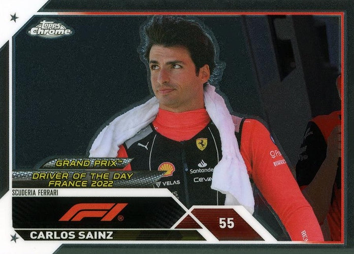 #177 Carlos Sainz - Scuderia Ferrari - 2023 Topps Chrome Formula 1 Racing