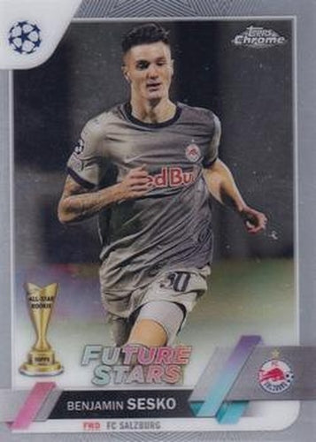 #177 Benjamin Sesko - FC Red Bull Salzburg - 2022-23 Topps Chrome UEFA Club Competitions Soccer