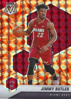 #177 Jimmy Butler - Miami Heat - 2020-21 Panini Mosaic - Mosaic Reactive Orange Basketball