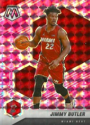 #177 Jimmy Butler - Miami Heat - 2020-21 Panini Mosaic - Mosaic Camo Pink Basketball