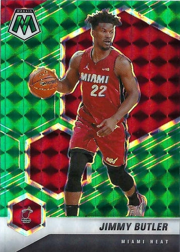 #177 Jimmy Butler - Miami Heat - 2020-21 Panini Mosaic - Mosaic Green Basketball