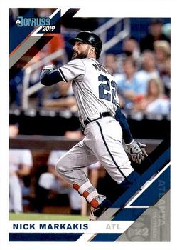 #177 Nick Markakis - Atlanta Braves - 2019 Donruss Baseball