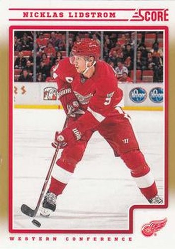 #177 Nicklas Lidstrom - Detroit Red Wings - 2012-13 Score - Gold Rush Hockey