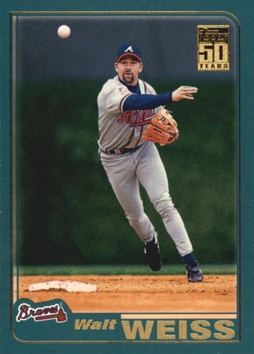 #177 Walt Weiss - Atlanta Braves - 2001 Topps Baseball