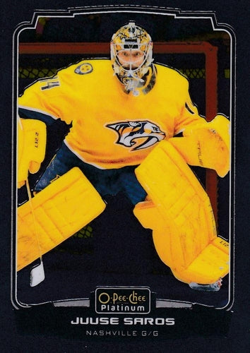 #177 Juuse Saros - Nashville Predators - 2022-23 O-Pee-Chee Platinum Hockey