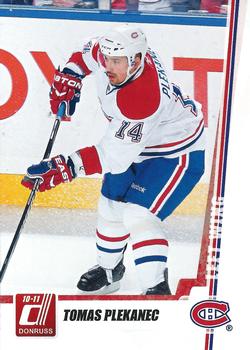 #177 Tomas Plekanec - Montreal Canadiens - 2010-11 Donruss Hockey