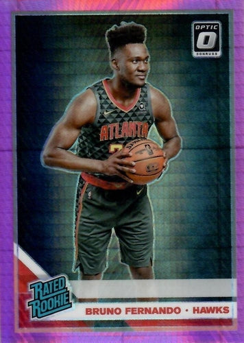 #177 Bruno Fernando - Atlanta Hawks - 2019-20 Donruss Optic - Hyper Pink Basketball