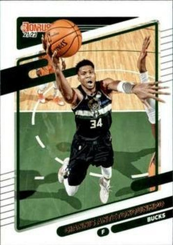 #177 Giannis Antetokounmpo - Milwaukee Bucks - 2021-22 Donruss Basketball