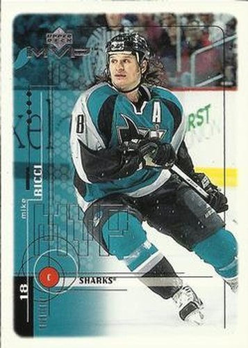 #177 Mike Ricci - San Jose Sharks - 1998-99 Upper Deck MVP Hockey