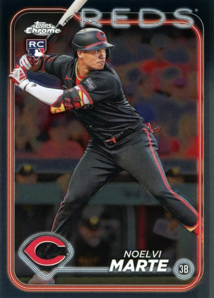 #177 Noelvi Marte - Cincinnati Reds - 2024 Topps Chrome Baseball