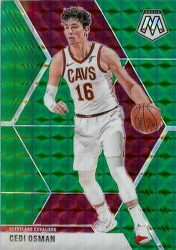 #177 Cedi Osman - Cleveland Cavaliers - 2019-20 Panini Mosaic - Green Prizm Basketball
