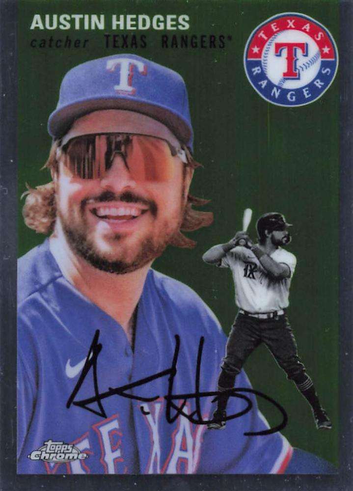 #177 Austin Hedges - Texas Rangers - 2023 Topps Chrome Platinum Anniversary Baseball
