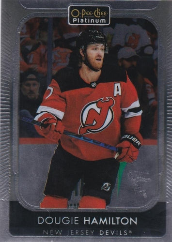 #177 Dougie Hamilton - New Jersey Devils - 2021-22 O-Pee-Chee Platinum Hockey