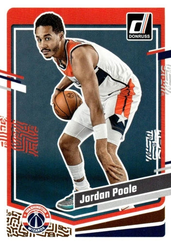 #177 Jordan Poole - Washington Wizards - 2023-24 Donruss Basketball