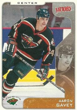 #177 Aaron Gavey - Minnesota Wild - 2001-02 Upper Deck Victory Hockey