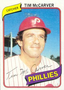 #178 Tim McCarver - Philadelphia Phillies - 1980 Topps Baseball