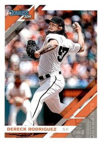 #178 Dereck Rodriguez - San Francisco Giants - 2019 Donruss Baseball