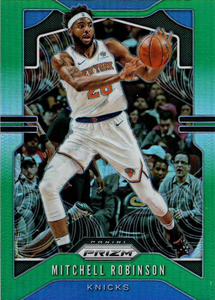 #178 Mitchell Robinson - New York Knicks - 2019-20 Panini Prizm - Prizms Green Basketball