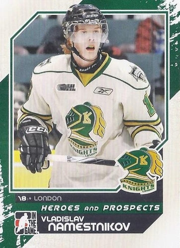 #178 Vladislav Namestnikov - London Knights - 2010-11 In The Game Heroes and Prospects Hockey