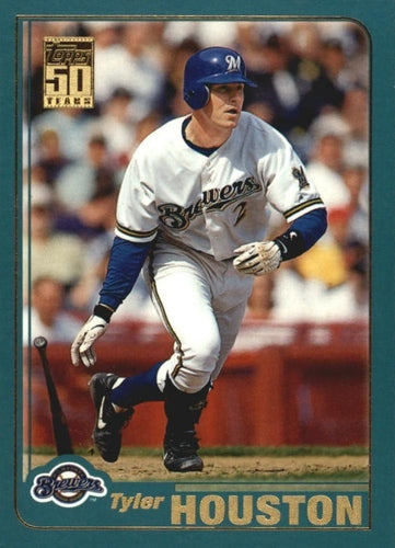#178 Tyler Houston - Milwaukee Brewers - 2001 Topps Baseball