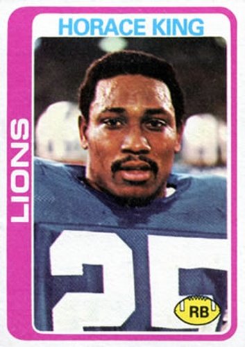 #178 Horace King - Detroit Lions - 1978 Topps Football