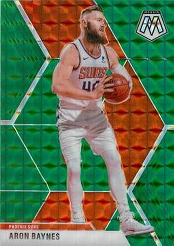 #178 Aron Baynes - Phoenix Suns - 2019-20 Panini Mosaic - Green Prizm Basketball