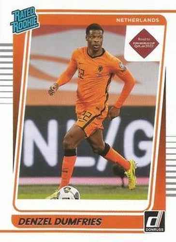 #178 Denzel Dumfries - Netherlands - 2021-22 Donruss Road to FIFA World Cup Qatar 2022 Soccer
