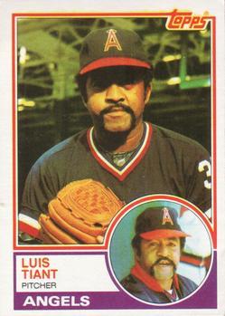 #178 Luis Tiant - California Angels - 1983 Topps Baseball
