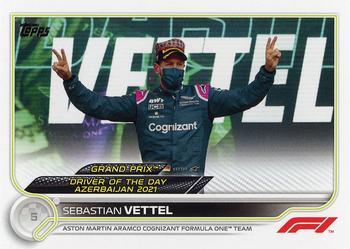 #178 Sebastian Vettel - Aston Martin Aramco Cognizant Formula One Team - 2022 Topps Formula 1 Racing