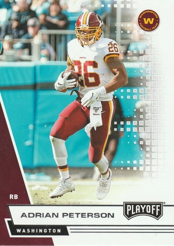 #178 Adrian Peterson - Washington Football Team - 2020 Panini Playoff Football