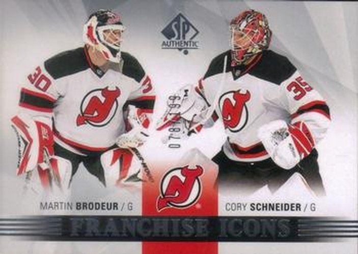 #178 Martin Brodeur / Cory Schneider - New Jersey Devils - 2015-16 SP Authentic Hockey