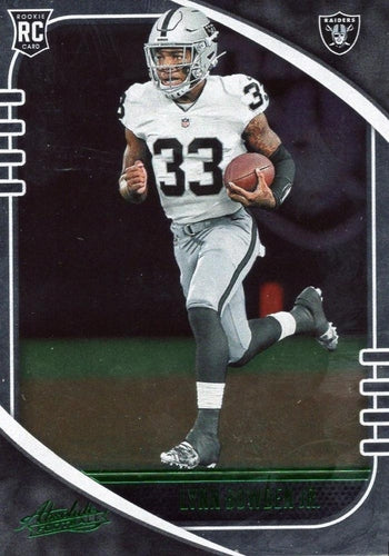 #178 Lynn Bowden Jr. - Las Vegas Raiders - 2020 Panini Absolute - Green Football