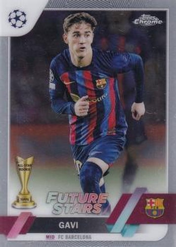 #178 Gavi - FC Barcelona - 2022-23 Topps Chrome UEFA Club Competitions Soccer