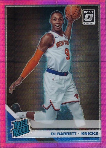 #178 RJ Barrett - New York Knicks - 2019-20 Donruss Optic - Hyper Pink Basketball