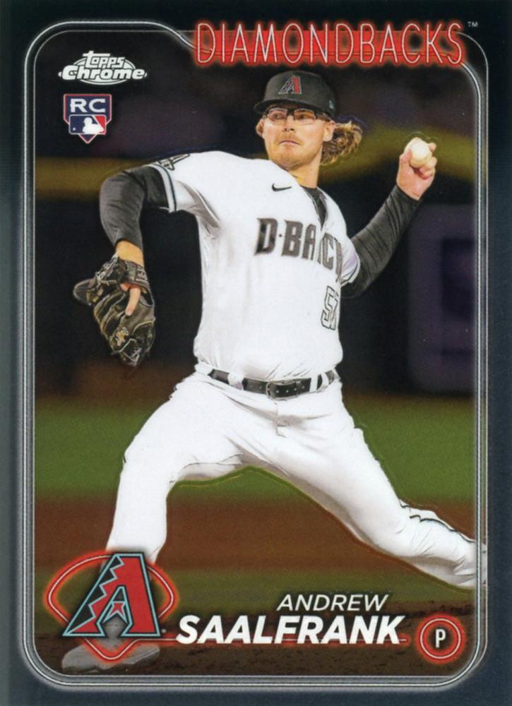 #178 Andrew Saalfrank - Arizona Diamondbacks - 2024 Topps Chrome Baseball