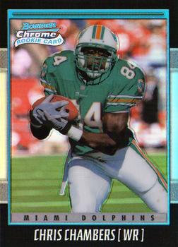 #179 Chris Chambers - Miami Dolphins - 2001 Bowman Chrome Football