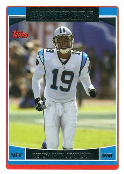 #179 Keyshawn Johnson - Carolina Panthers - 2006 Topps Football