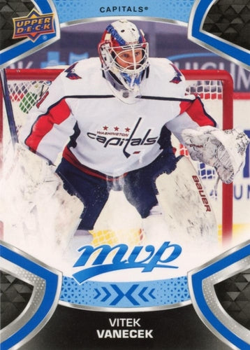 #179 Vitek Vanecek - Washington Capitals - 2021-22 Upper Deck MVP - Blue Hockey