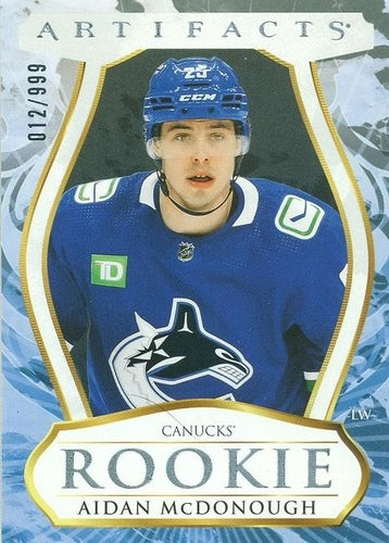 #179 Aidan McDonough - Vancouver Canucks - 2023-24 Upper Deck Artifacts Hockey