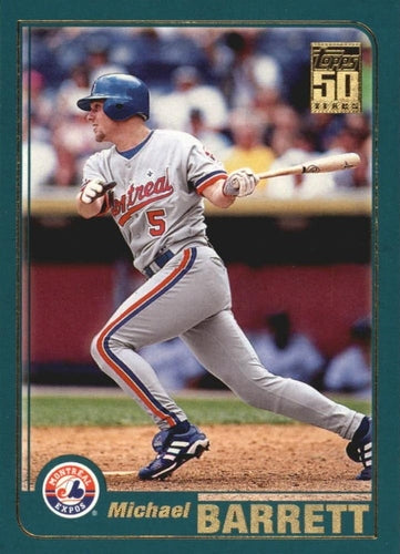 #179 Michael Barrett - Montreal Expos - 2001 Topps Baseball