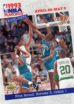 #179 First Round: Hornets 3, Celtics 1 - Charlotte Hornets / Boston Celtics - 1993-94 Upper Deck Basketball