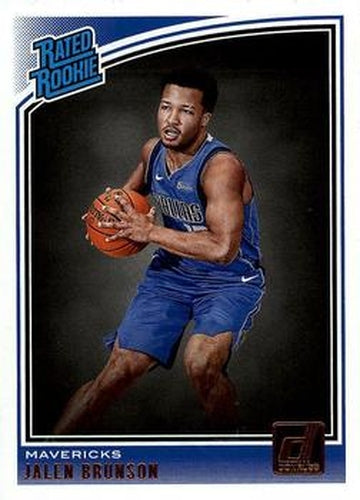 #179 Jalen Brunson - Dallas Mavericks - 2018-19 Donruss Basketball