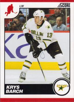 #179 Krys Barch - Dallas Stars - 2010-11 Score Hockey