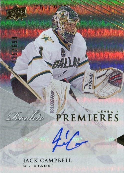 #179 Jack Campbell - Dallas Stars - 2013-14 Upper Deck Trilogy Hockey